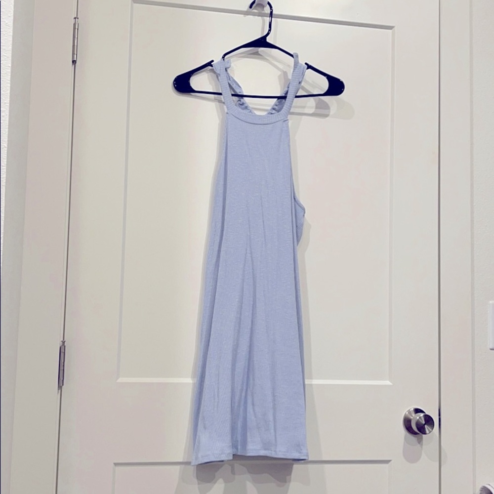Baby Blue Summer Dress. Cute Back. New with Tags